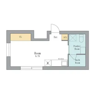 LEGALAND西五反田【3階】の間取り
