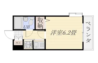 朝日プラザ高麗町503号【5階】の間取り