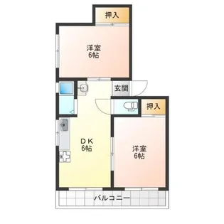 石神マンション【2階】の間取り