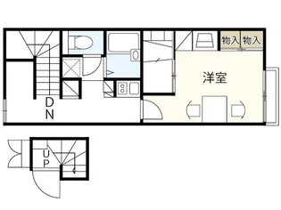 レオパレスレーブシャト-【2階】の間取り