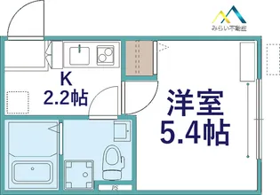 DEN鋼管通【3階】の間取り