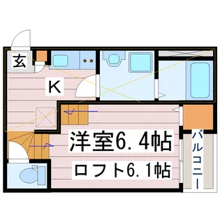 アリオ宮城野原【1階】の間取り
