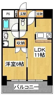 アルマース弐番館【7階】の間取り