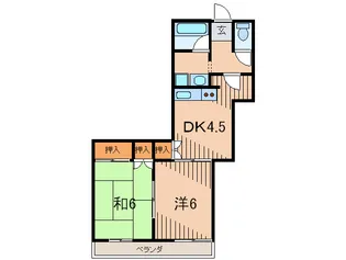 ハイツジョイフル【2階】の間取り
