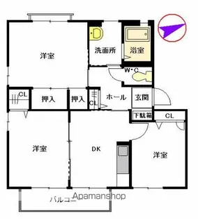 エスポワール貴船 A棟【2階】の間取り