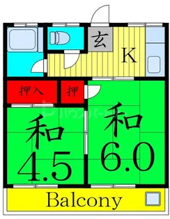 第3金子コーポ【1階】の間取り