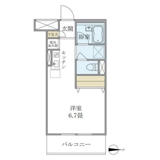 メゾンベール南麻布【1階】の間取り