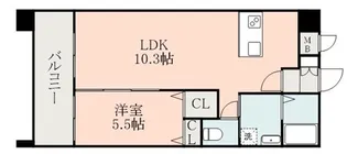 S FORT平成けやき通り【3階】の間取り