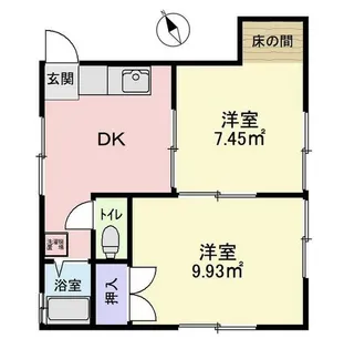 佐伯コーポ【1階】の間取り