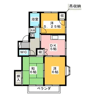 フローラルハイツA【2階】の間取り