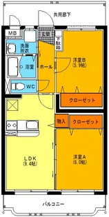 ユーミー成田【1階】の間取り