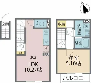カインドネス金町【1階】の間取り