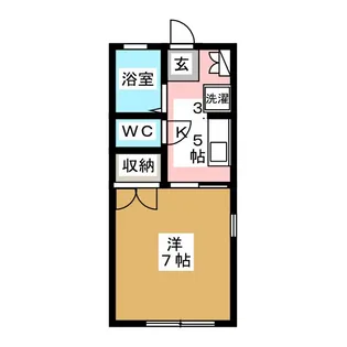 セジュールイナバ【1階】の間取り