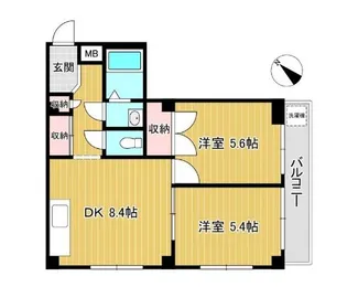 ハイツクボタ【3階】の間取り