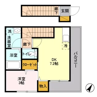 プランドール安田の間取り