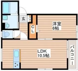 PrimRose船岡A棟【1階】の間取り