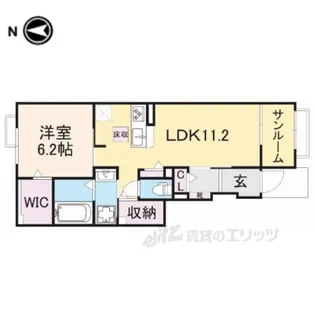 コンコード1【1階】の間取り