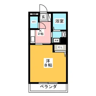 ノベア白浜【1階】の間取り