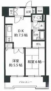 KOYOハイツ【5階】の間取り
