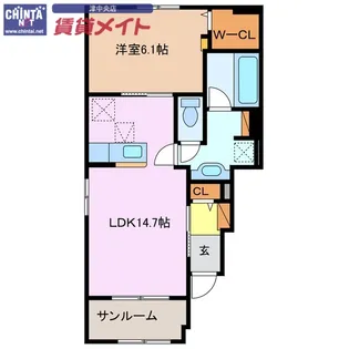 セントラル ビスタ 半田 I【1階】の間取り
