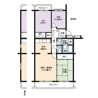 URアーバンドゥエル中村公園【2階】の間取り