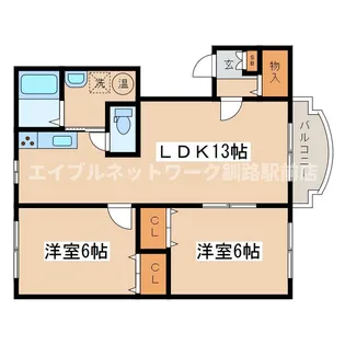 グリーンヒルズ(住吉)【3階】の間取り