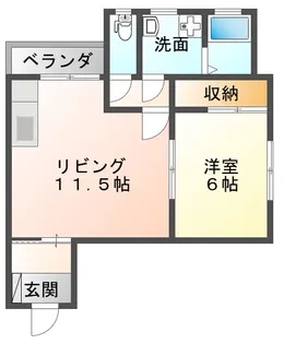 コスモスコーポ【3階】の間取り
