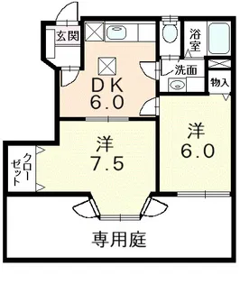 コンフォート 2【1階】の間取り