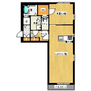 ヴィラ グリック【3階】の間取り