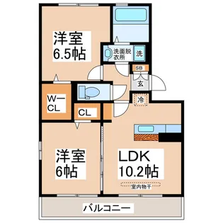 プレル八景水谷【3階】の間取り