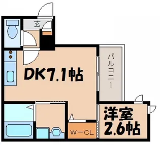 Regalest-Smart KAITA【3階】の間取り
