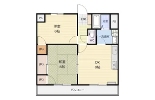 東尾道サクラビル【3階】の間取り