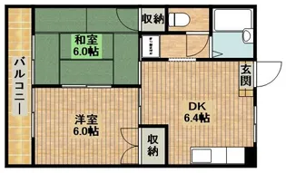 サマックスアオキA【2階】の間取り