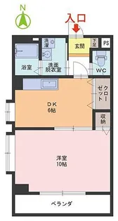 リバティ大和田【6階】の間取り