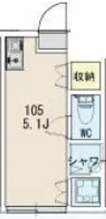 Ohmori Apartment【1階】の間取り