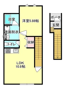 ピュアハウス テノワール【2階】の間取り