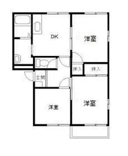 コーポ藤【2階】の間取り