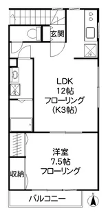 K・HouseIII【2階】の間取り