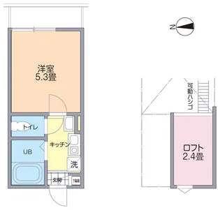 ソルティ元住吉【1階】の間取り