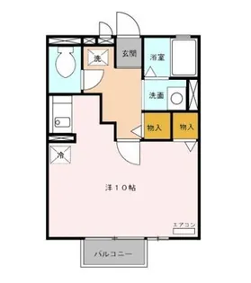 ラ・メールTAKASAGO B【2階】の間取り