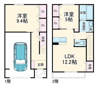 千葉県白井市西白井4【一戸建】の間取り
