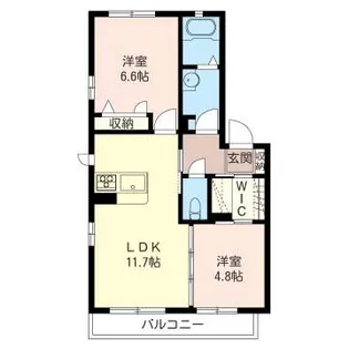 埼玉県さいたま市桜区大字上大久保【アパート】の間取り