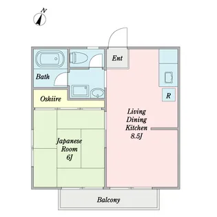 シュガーミント花園【2階】の間取り