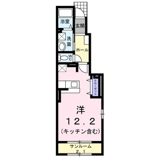 アイレB【1階】の間取り