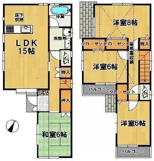 群馬県高崎市八島町【一戸建】の間取り