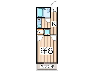 コ-ポオリエント【2階】の間取り