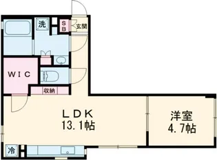 Lapule目黒柿の木坂【1階】の間取り