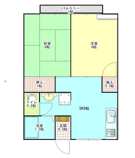 ディアコート【1階】の間取り