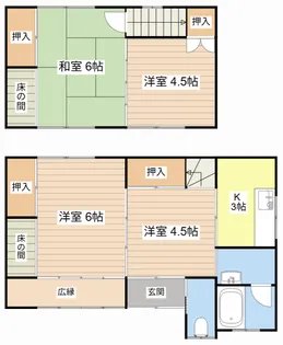 滋賀県長浜市木之本町木之本【一戸建】の間取り