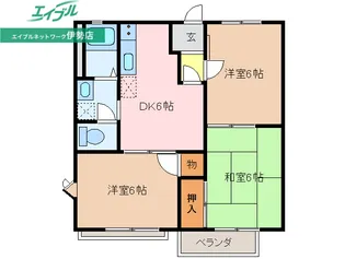 ネオハイツオークC棟【2階】の間取り
